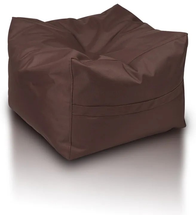 INTERMEDIC SK Sedací vak Taburetka CUBO, Polyester Farba: NC15 - Hnedá tmavá (Polyester)