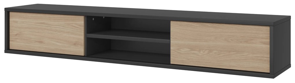 TV stolík Fiora 40 (antracit + dub olejovaný). Akcia -11%. Vlastná spoľahlivá doprava až k Vám domov. 1066469