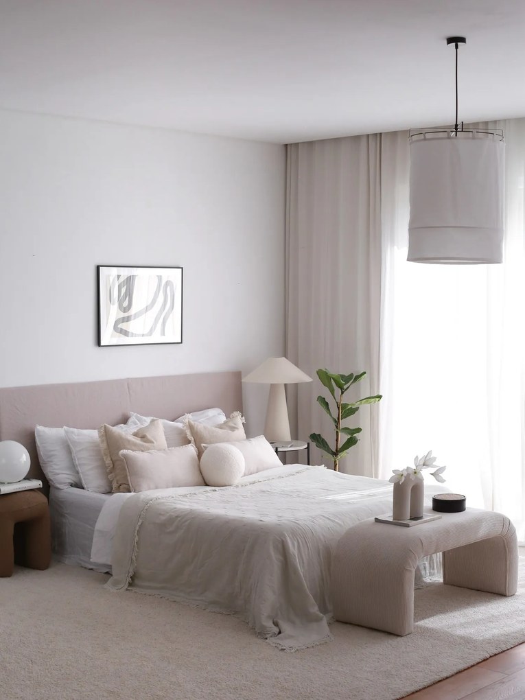 Taburet NU BENCH biely