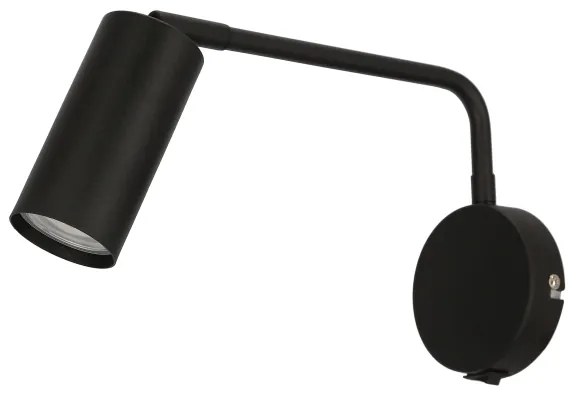 Nástenná lampička TINA 1xGU10/15W/230V čierna