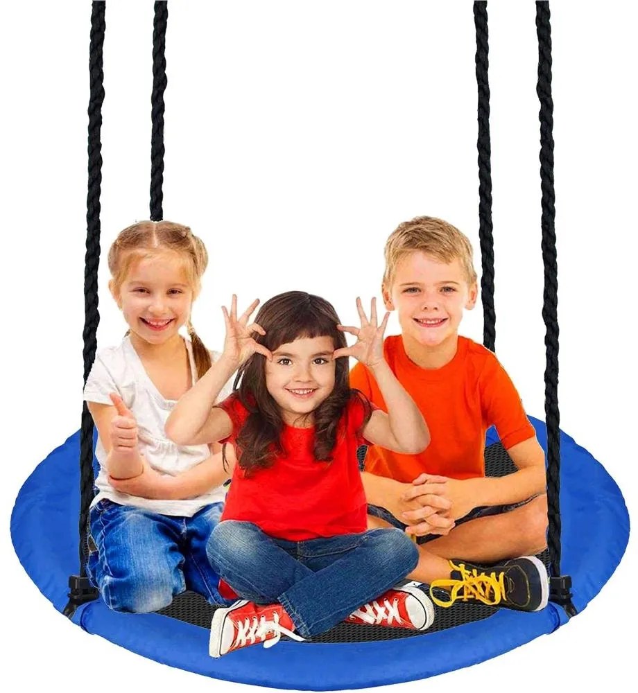 Hojdačka bocianie hniezdo SPRINGOS NS024 - modrá