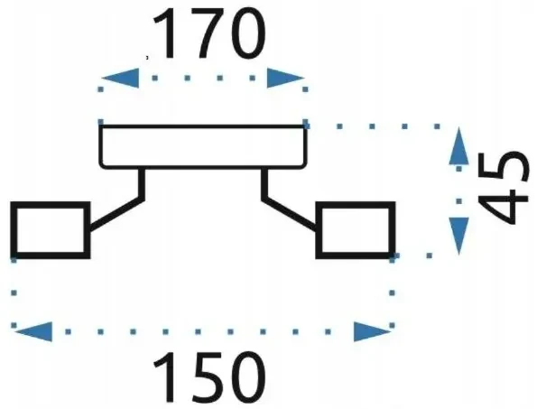Toolight - Stropné svietidlo 6xE27 kovové APP709-6C, čierna, OSW-05208
