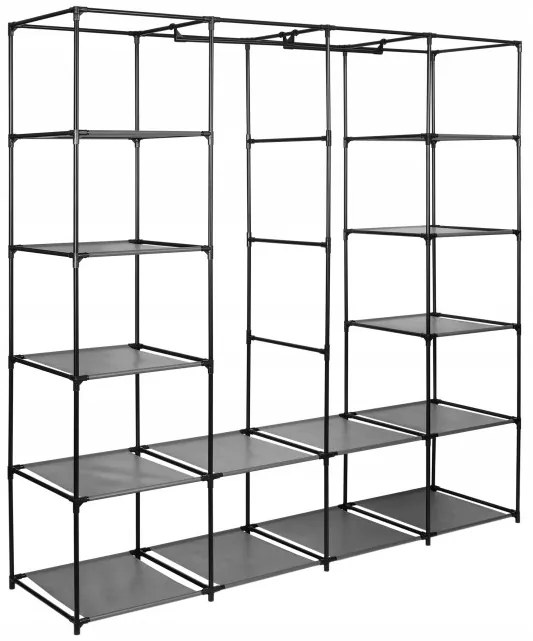 Šatníková skriňa OLENA antracitová