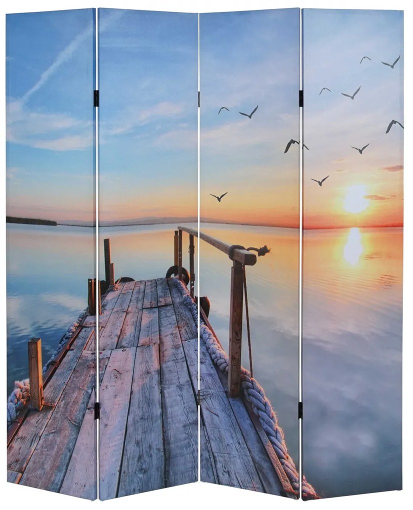 Paraván scenéria západ slnka - 180 x 160 cm
