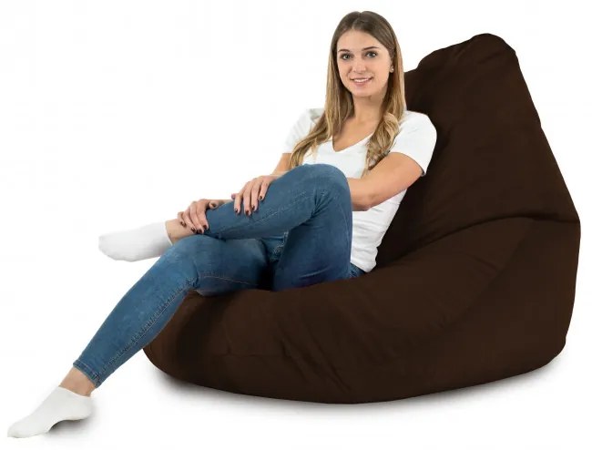 Sedací vak DROP XXL hnedý