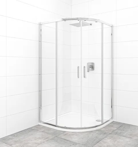 Sprchový kút štvrťkruh 100x100 cm SAT TEX SATBKTEXS100CRT