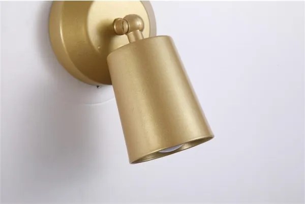 Searchlight 23340GO - Nabíjateľné a stmievateľné LED nástenné svietidlo CONE LED/1,5W/5V zlaté