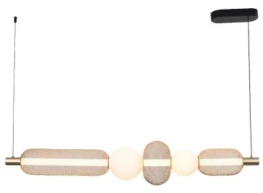 Zuma Line MD2596-5B-3BGT- LED luster na lanku SARR 27W/230V 3000-5700K zlatý + diaľkové ovládanie