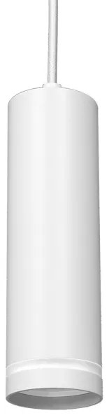 Luster na lanku do 3-fázového lištového systému PIPE 1xGU10/25W/230V biela