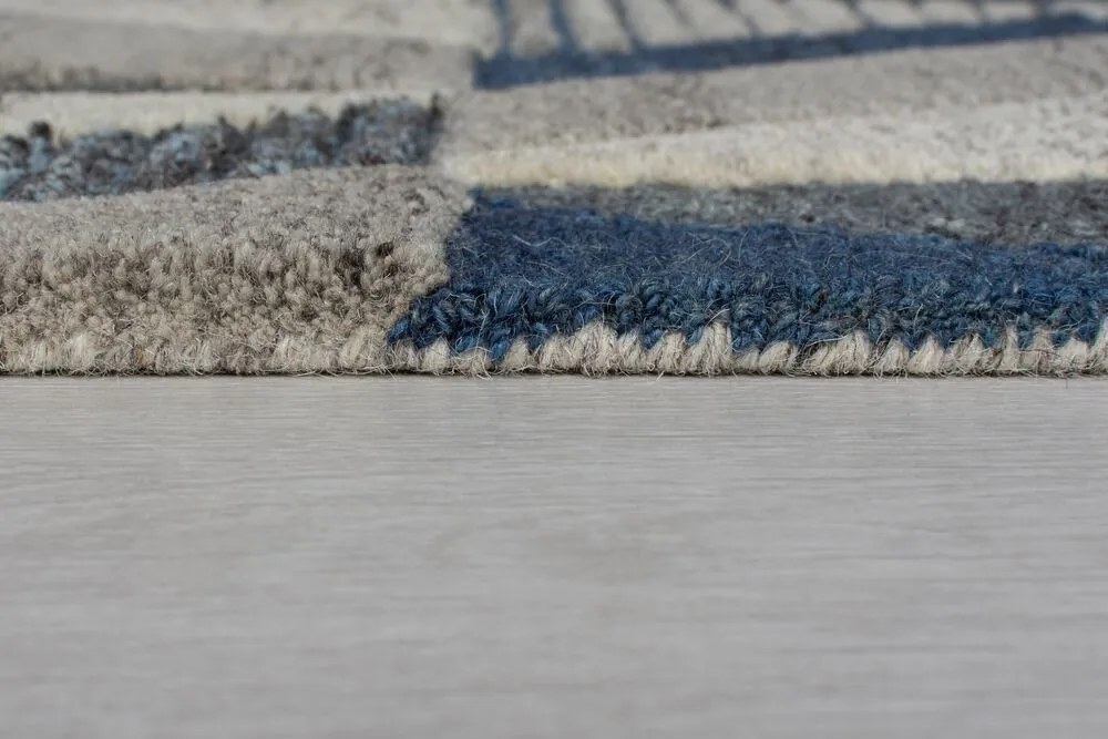 Flair Rugs 160x230 cm Kusový koberec Moda Asher Blue, modrá, chodba / predsieň