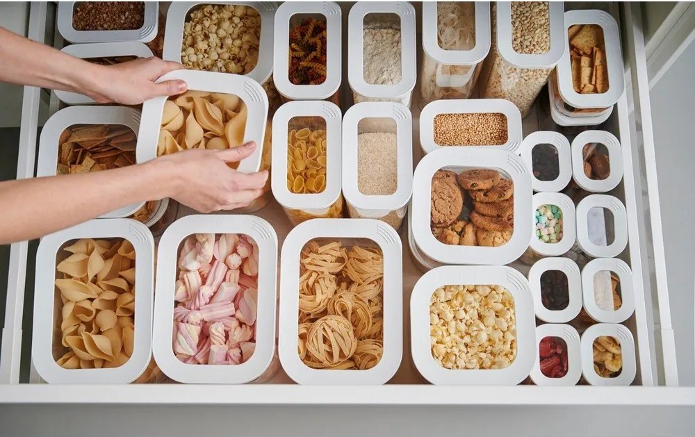 Dózy v súprave 5 ks na potraviny Modula White – Mepal