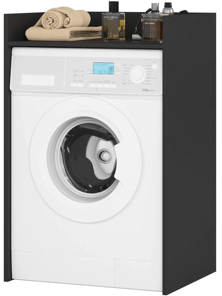 Kúpeľňová skrinka nad práčku FIN II čierna