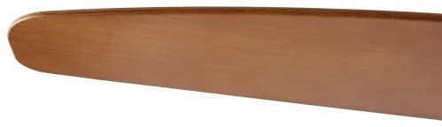 ZEVENTI - LED stropný ventilátor PADUA LED/18W/230V Wi-Fi Tuya biela/hnedá + diaľkové ovládanie