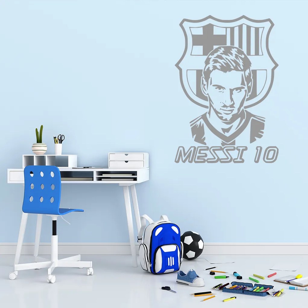 Veselá Stena Samolepka Lionel Messi 10 Farba: žlutá, Veľkosť: 100 x 70 cm