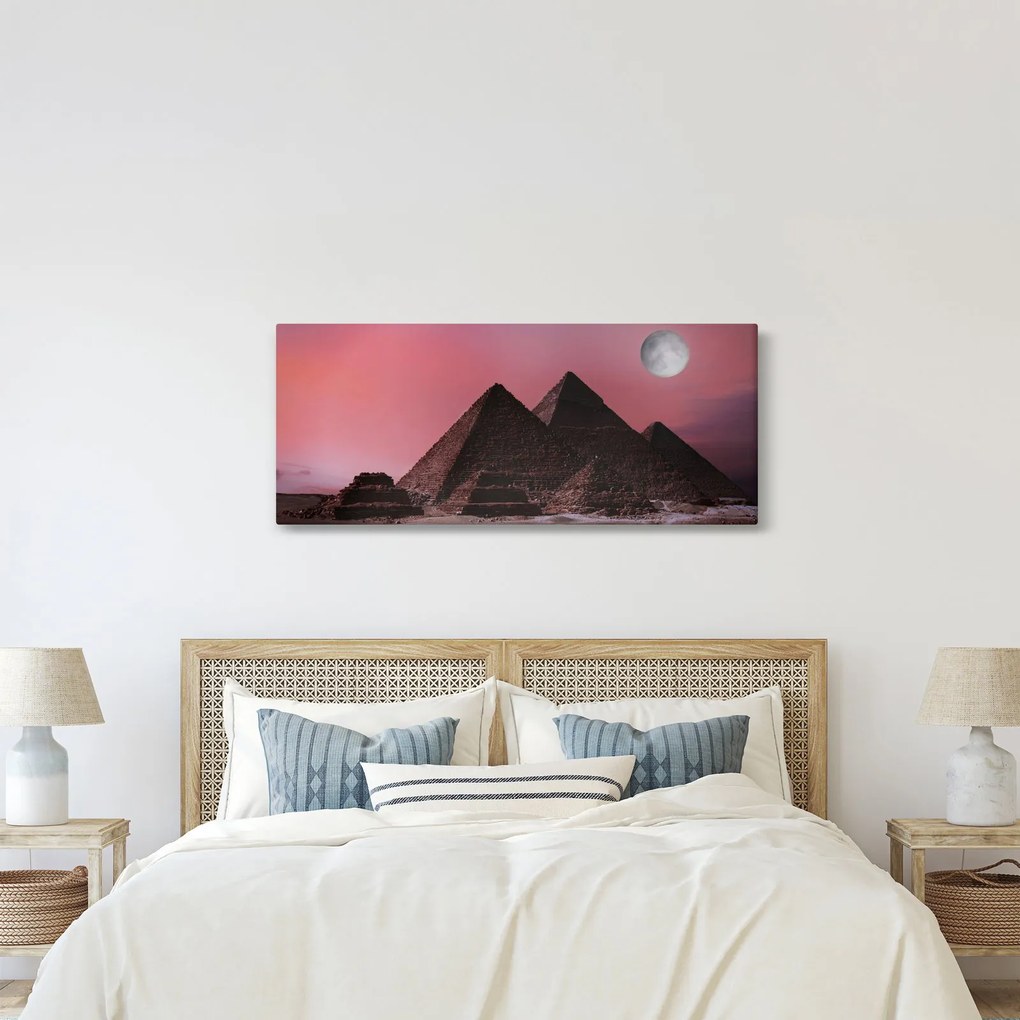 Obraz - Pyramídy Giza, Egypt (120x50 cm)