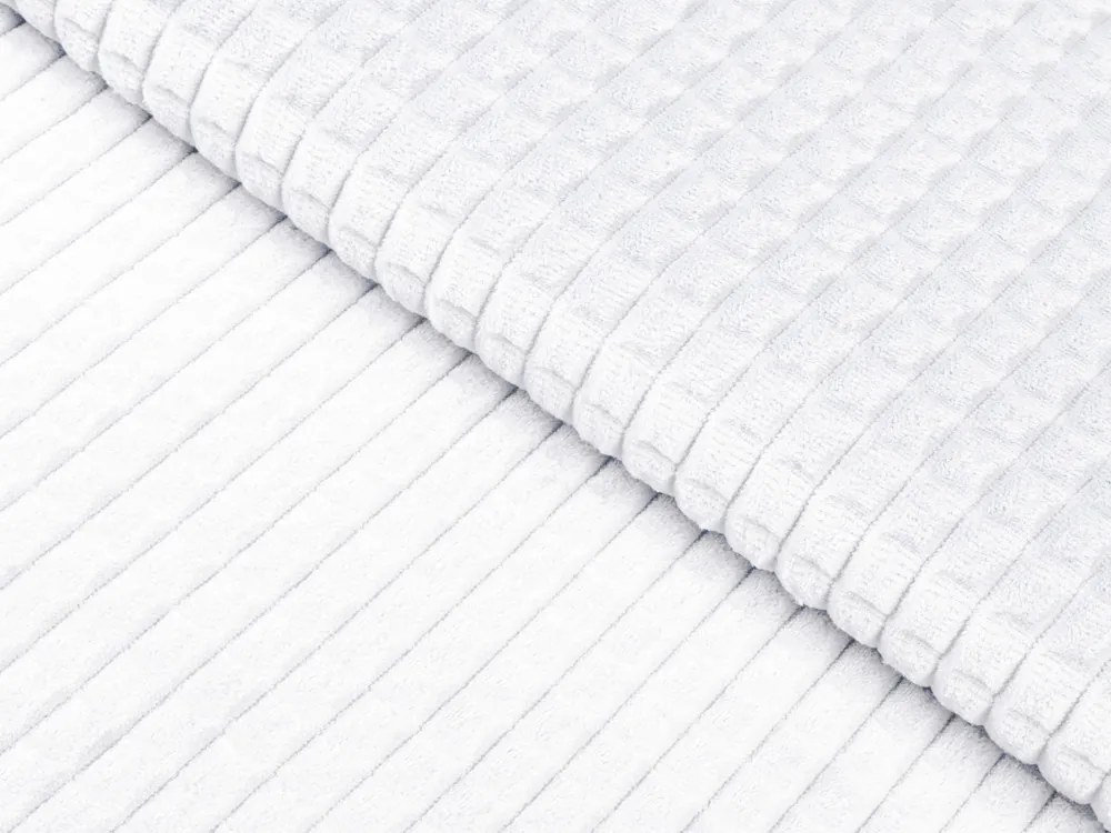 Biante Dekoračná obliečka na vankúš Minky kocky MKK-001 Biela 50 x 60 cm