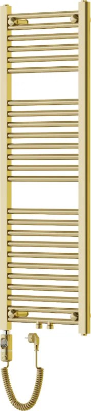 Mexen Mars, elektrické vykurovacie teleso 1200 x 400 mm, 300 W, zlatá lesklá, W110-1200-400-2300-50
