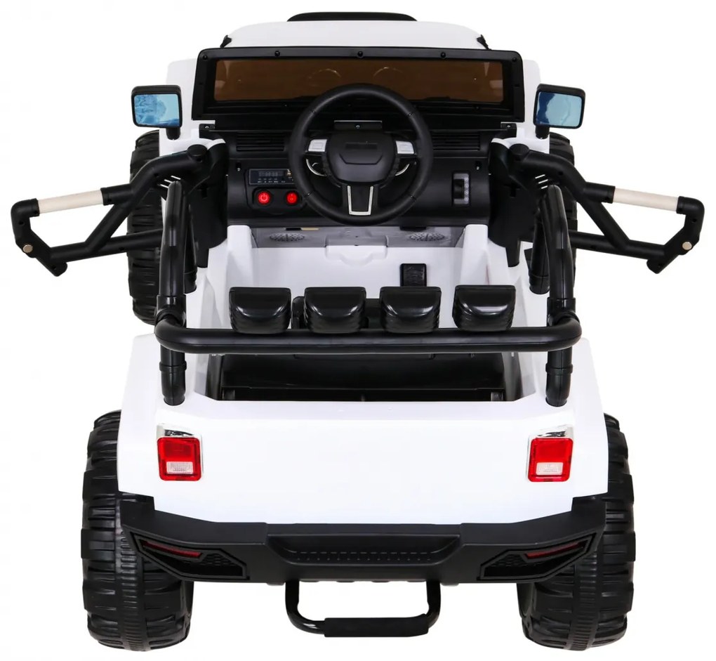 RAMIZ ELEKTRICKÉ AUTÍČKO JEEP ALL TERRAIN - NELAKOVANÉ - BIELE - 2 x 45W - 12V/7Ah - 2022