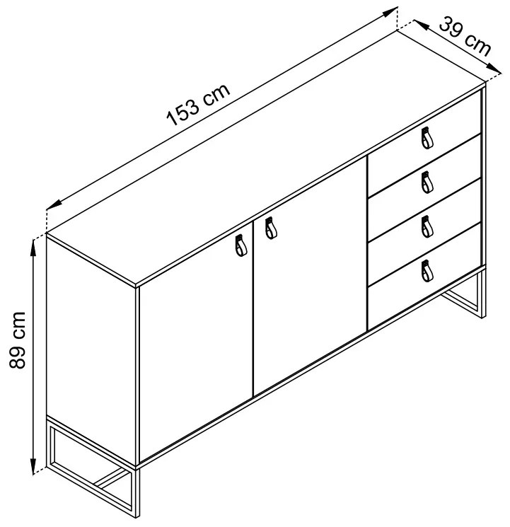 Komoda Tajga 153cm