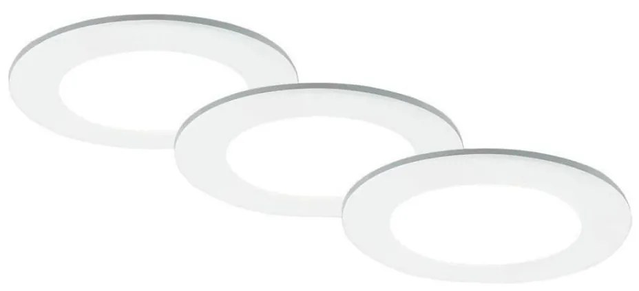 Brilo - SADA 3x LED Kúpeľňové podhľadové svietidlo LED/4W/230V IP44 biela 7599036