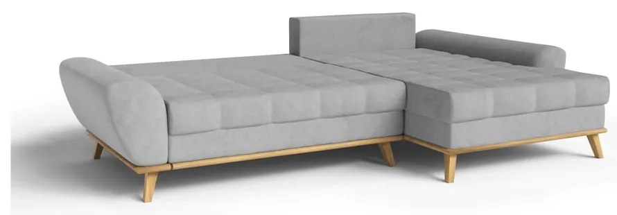 Svetlosivá rozkladacia rohová pohovka (pravý roh) Balitco – Ropez