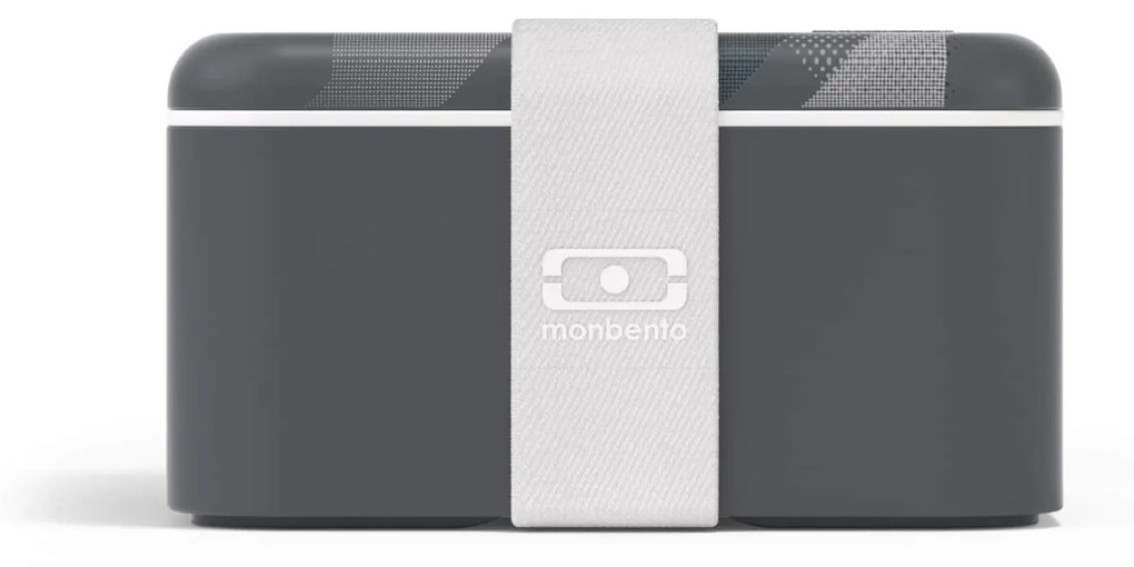 monbento Desiatový box Monbento Square Graphic Grey 1,7 l
