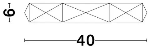 LED stropné svietidlo Eben 40 biele