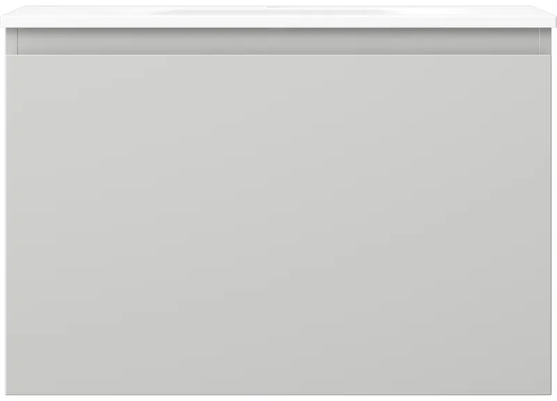 Mexen Orio, kúpeľňová skrinka 70 cm s umývadlom Vela, 1 zásuvka, šedá matná/biela matná, 91A10-07047-1-BF62-W23M01