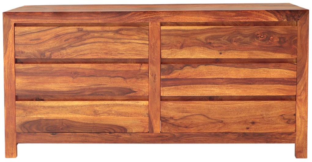 furniture-nabytek.cz - Komoda so zásuvkami z masívu palisander 160x45x80