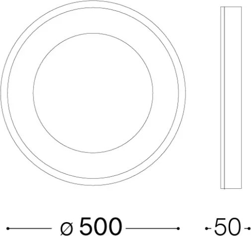 Ideal Lux - LED stropné svietidlo PLANET LED/25W/230V CRI 90 Ø 50 cm mosadz