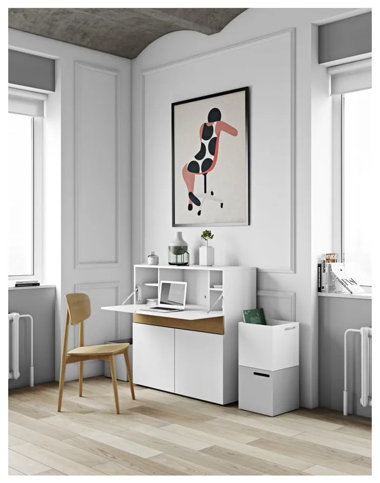 Biely úložný box ku knižniciam TemaHome Berlin