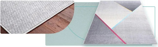 Koberec Agnella Funky Top Geb sivý