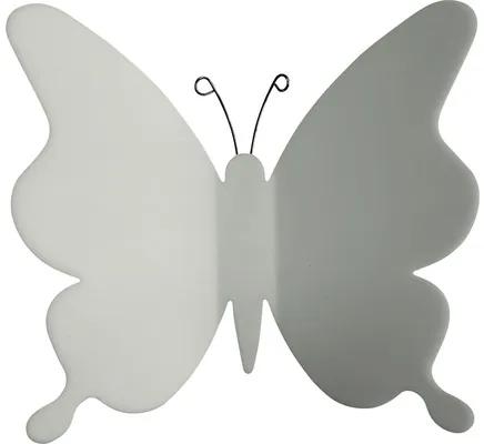 3D samolepiaca dekorácia 24001, biele motýle, 12 ks v balení , 3 veľkosti