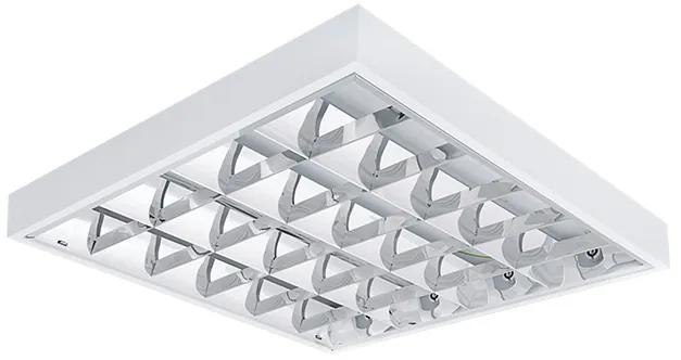 KANLUX Stropné LED osvetlenie do rastrového stropu NELO, 4xG13, 18W, 62x8x62cm, biele