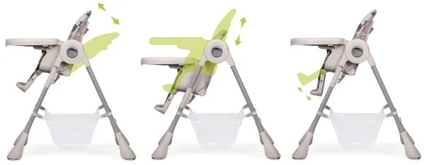 Lionelo - Detská jedálenská stolička ZANNA béžová