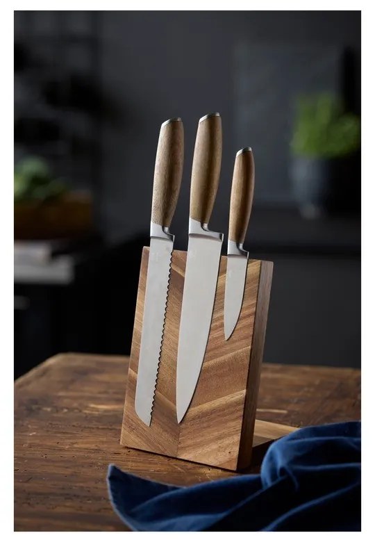 Drevený magnetický držiak na nože – Holm