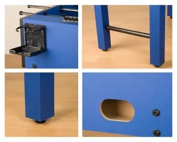 GamesPlanet® Stolný futbal Glasgow, 121x101x79 cm, modrý M01423