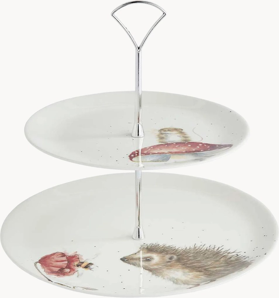 Etažérka z jemného kostného porcelánu Tier