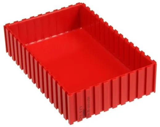 Plastová krabička na náradie 35-100x150 mm, červená