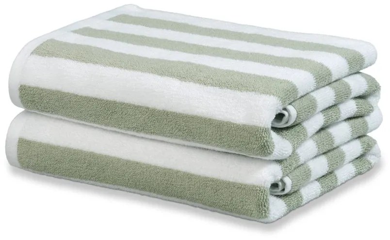 Vandyck Uterák Verona Stripes smoke green - 60x110 cm