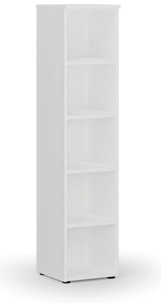 Kancelársky regál PRIMO WHITE, 400 x 420 x 1781 mm, biela