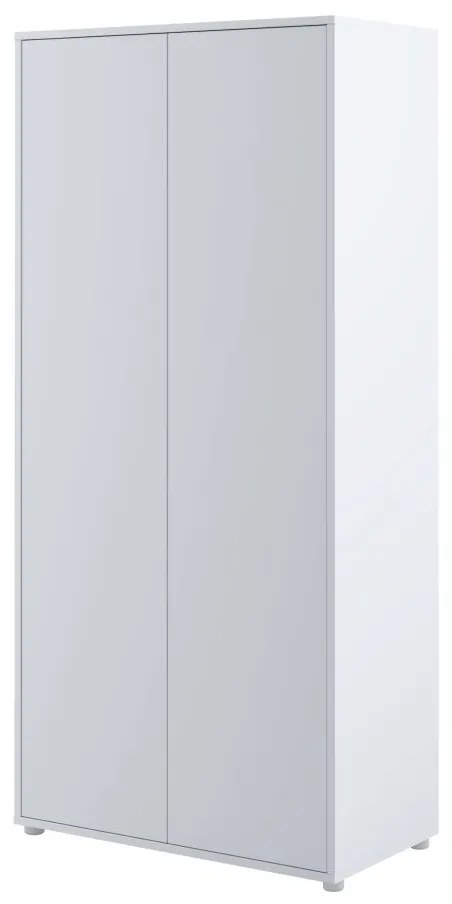 Šatníková skriňa 2D Bed-Concept BC-20, Farby: biela + biely lesk