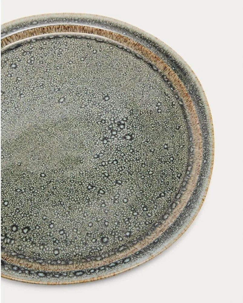 Sivý keramický tanier ø 28 cm Coval – Kave Home