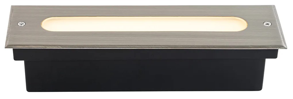 Moderný bodový svietidlo do zeme oceľ 30 cm vrátane LED IP65 - Eline