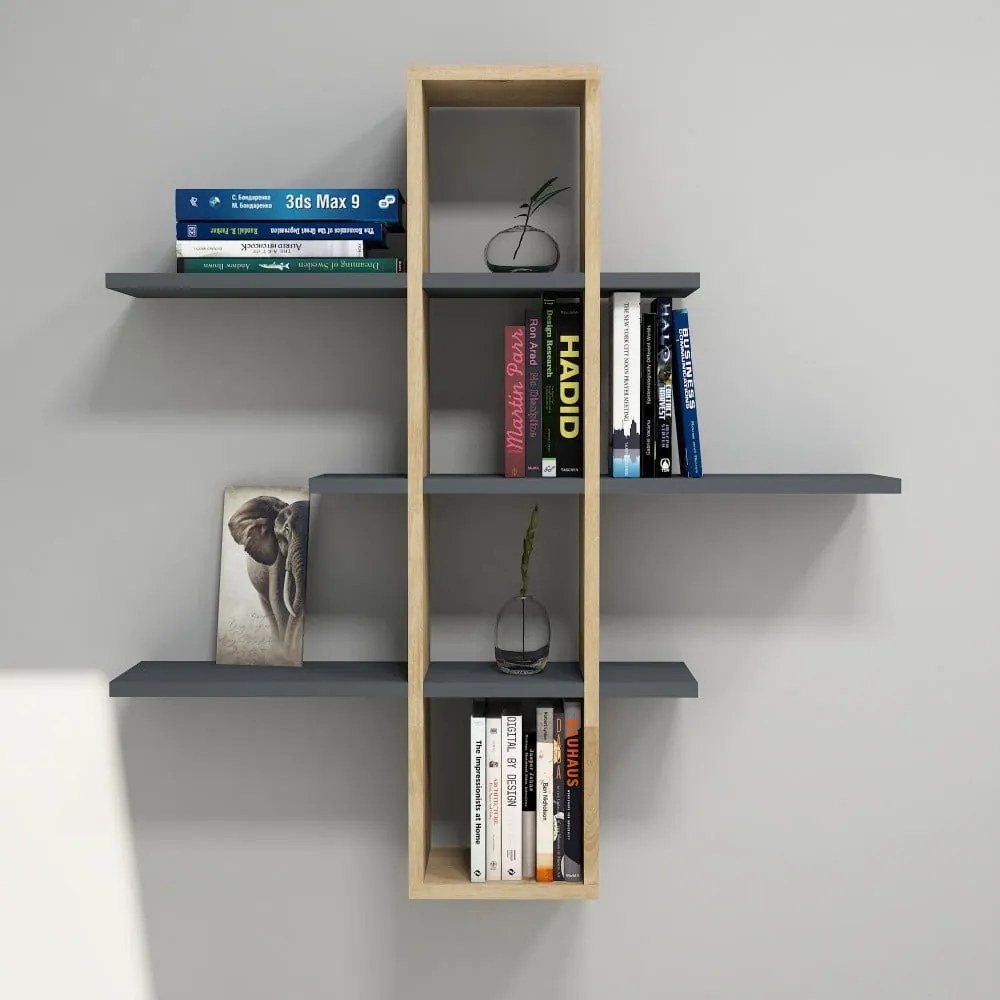 Hnedá nástenná polica Ardo