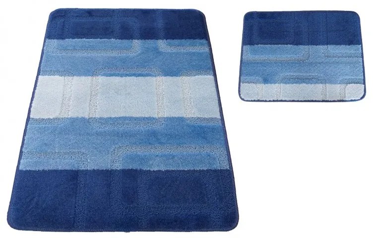 Predložky do kúpelne modrej farby Šírka: 50 cm | Dĺžka: 80 cm