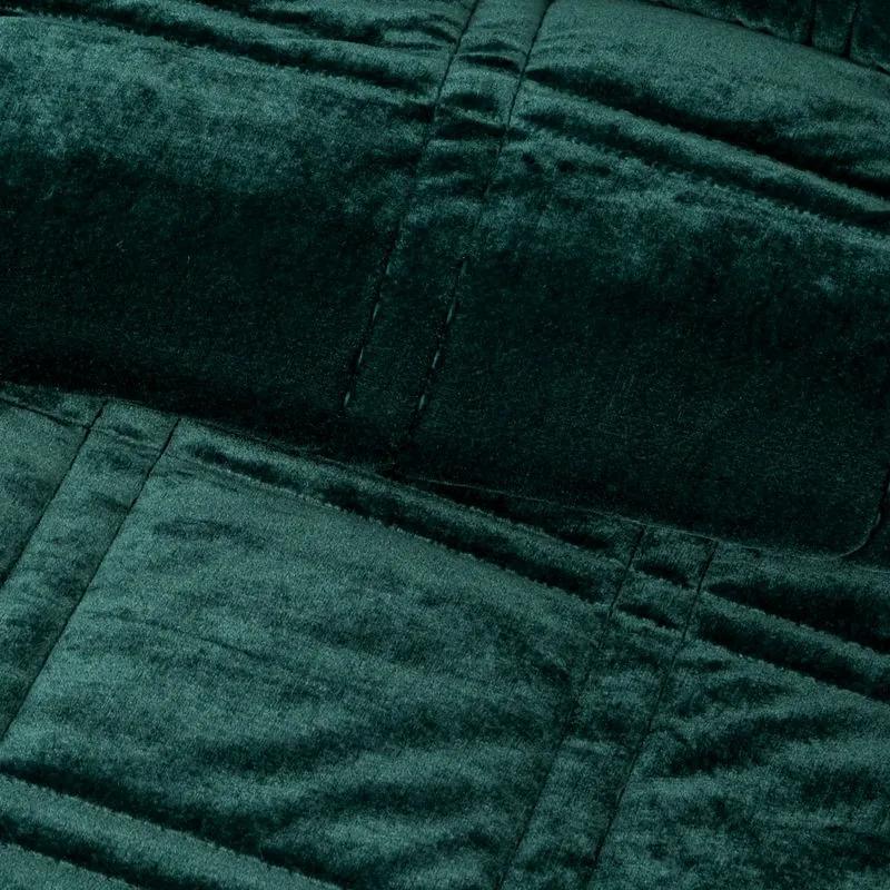 Dekorstudio Luxusný zamatový prehoz na posteľ KRISTIN2 v tmavomätovej farbe Rozmer prehozu (šírka x dĺžka): 220x240cm