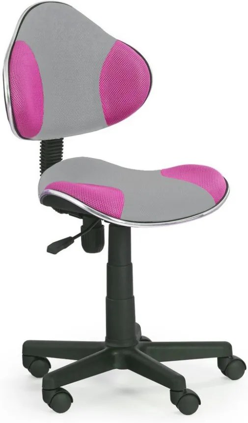 Detská stolička FLASH 2 Halmar růžovo-šedá