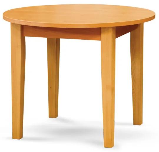 Stima okrúhly drevený jedálenský stôl FIT 95 Rozklad: + 35 cm rozklad, Odtieň: Jelša, Rozmer: Ø 95 cm