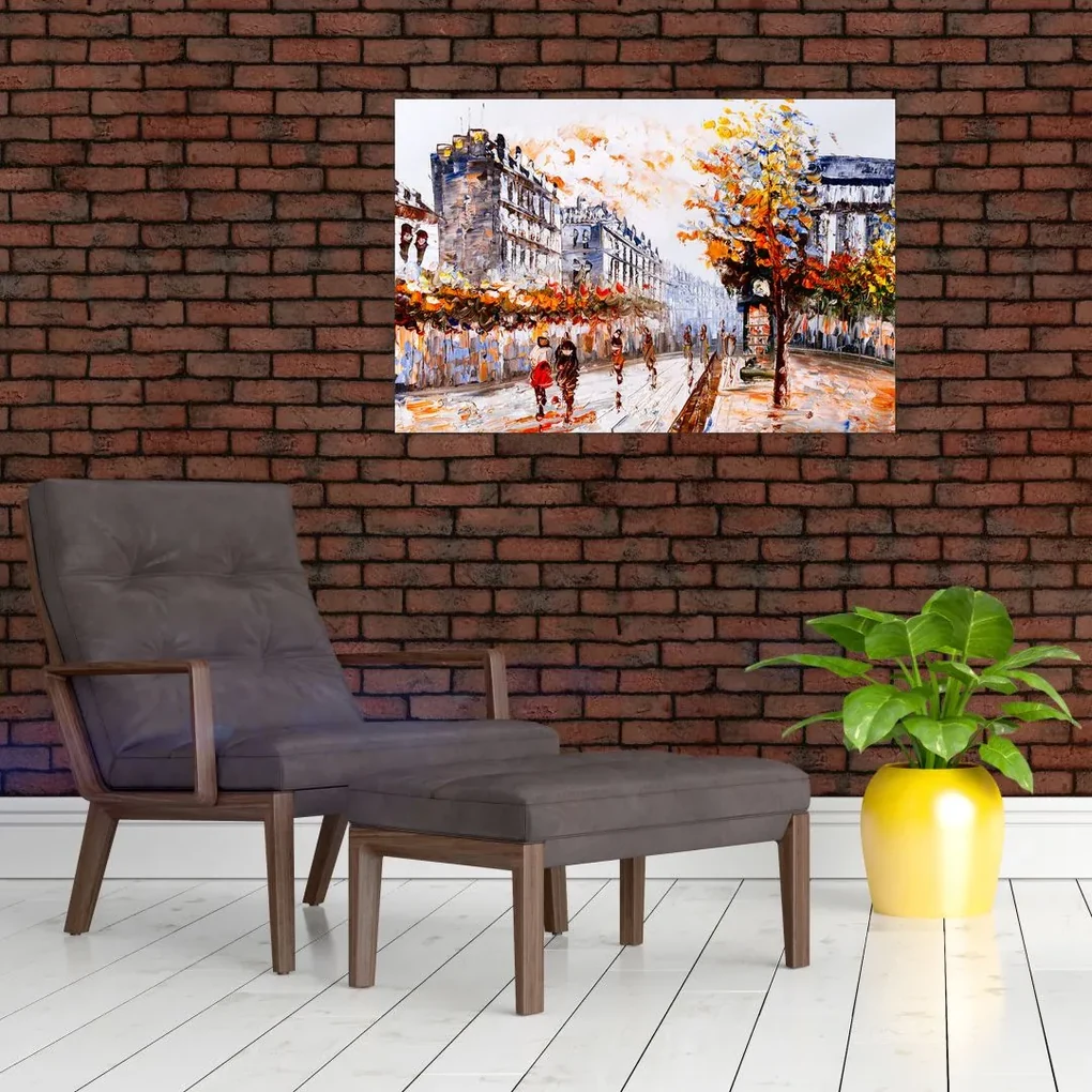 Obraz - Život v meste (90x60 cm)
